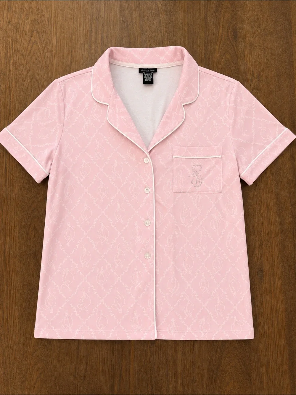 Pink Rhinestone Monogram Pajama Lounge Set NWT
